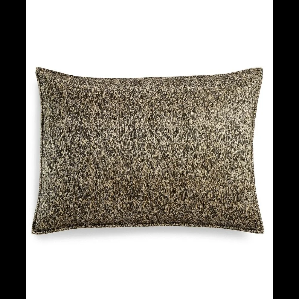 NIB Hotel Collection Linear Chevron Quilted (1)‎ Standard Pillow Sham Black